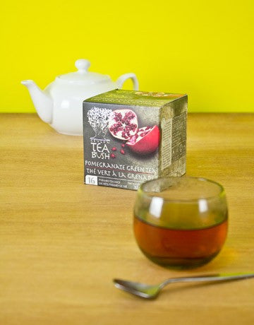 Ceylon Tea Bush Tea Bag Box - Pomegranate Green Tea