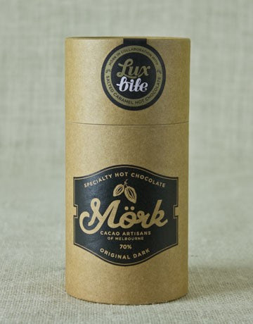 Mork Specialty Hot Chocolate - 70% Original Dark & LuxBite Salted Caramel