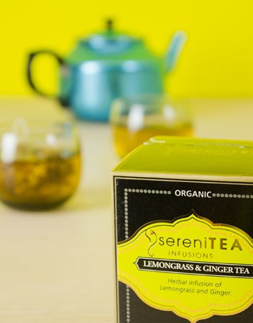 SereniTEA Infusions Lemongrass and Ginger Herbal Tea Bags