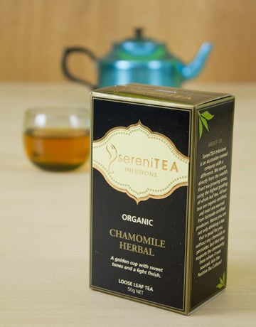 SereniTEA Infusions Chamomile Herbal Loose Leaf Tea 125g in Box